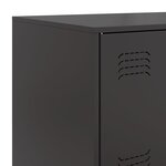vidaXL Buffet noir 67x39x107 cm acier