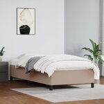 vidaXL Cadre de lit sans matelas cappuccino 90x200 cm similicuir