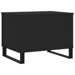 vidaXL Table basse Noir 60x44 5x45 cm Bois d'ingénierie