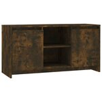 vidaXL Meuble TV Chêne fumé 102x37 5x52 5 cm Bois d'ingénierie
