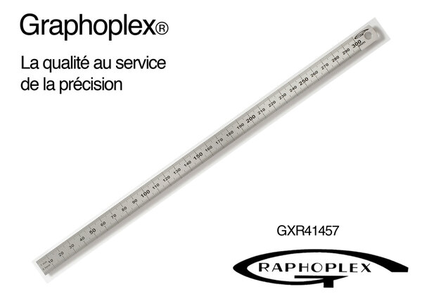 Réglet acier flexible double face ép 0 5mm l 13mm L 30cm