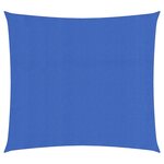 vidaXL Voile d'ombrage 160 g/m² carré bleu 4 5x4 5 m PEHD