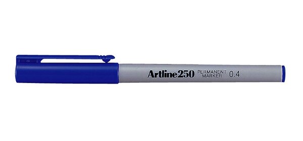 Stylo Feutre '250' 'Photo' permanent indélébile pointe 0,4 mm bleu ARTLINE