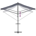 vidaXL Auvent autoportant bleu et blanc 500x300 cm tissu et acier