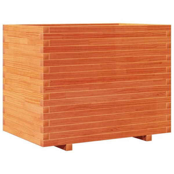 vidaXL Jardinière cire marron 90x60x72 cm bois de pin massif