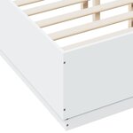 vidaXL Cadre de lit avec LED sans matelas blanc 120x190 cm