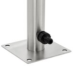 vidaXL Colonne à eau de jardin ronde Acier inoxydable 65 cm