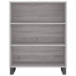 vidaXL Buffet haut Sonoma gris 69 5x34x180 cm Bois d'ingénierie