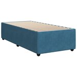vidaXL Sommier à lattes de lit avec matelas bleu 100x200 cm