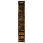 vidaXL Garde-robe chêne fumé 30x50x200 cm bois d'ingénierie