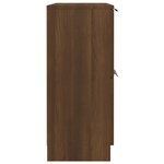 vidaXL Buffet chêne marron 60x30x70 cm Bois d'ingénierie