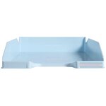 Corbeille À Courrier Combo Midi Aquarel - Bleu Pastel - X 6 - Exacompta
