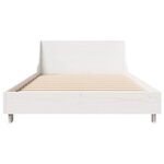 vidaXL Cadre de lit sans matelas blanc 90x200 cm bois de pin massif