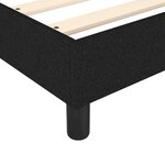 vidaXL Cadre de lit sans matelas noir 90x190 cm tissu
