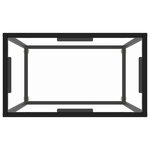 vidaXL Table console Transparent 60x35x75 cm Verre trempé