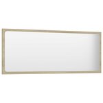 vidaXL Ensemble de meubles de bain Blanc et chêne sonoma Aggloméré