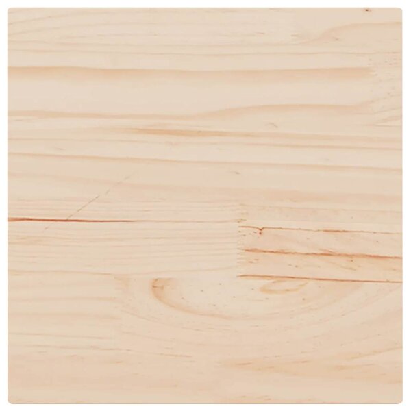 vidaXL Dessus de table 50x50x1 7 cm carré bois de pin massif