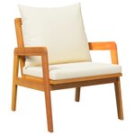 vidaXL Chaises de jardin 2 Pièces 59 5 x 65 x 71 5 cm Bois massif d'acacia