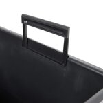 vidaXL Jardinière et intérieur amovible anthracite 21/49L aspect béton