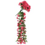 vidaXL Guirlandes de fleurs de Noël 3 Pièces rose 85 cm