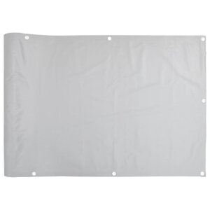 vidaXL Écran d'intimité de balcon gris 800x90 cm PVC