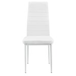 Lot de 2 chaises de salle à manger sièges empilables synthétique 96 cm blanc 03_0005742