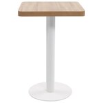 vidaXL Table de bistro Marron clair 50x50 cm MDF
