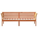 vidaXL Lit de jour cire marron 100x200 cm bois de pin massif