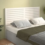 vidaXL Tête de lit Blanc 146x4x100 cm Bois massif de pin