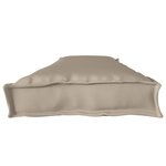 vidaXL Coussins de palette pour banc 2 Pièces Taupe 180x40x8 cm Tissu Oxford