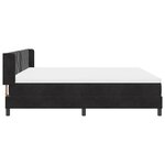 Lit Box Spring vidaXL avec Matelas Noir 200x200 cm Velours