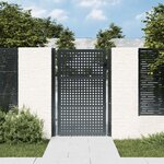 vidaXL Portail de jardin anthracite 105x175 cm acier