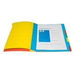 Trieur Extensible Harmonika Sans Élastique Fenêtres Imprimées 7 Compartiments - A4 - Rouge - X 8 - Exacompta