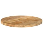 vidaXL Dessus de table Ø 60x3 8 cm rond bois de manguier massif