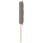 Tête de lit design lignes taupe 160 cm en tissu