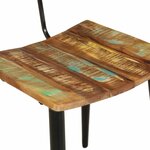 vidaXL Chaises à manger lot de 2 bois de récupération solide