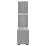 vidaXL Bibliothèque escalier Sonoma gris 107 cm Bois d'ingénierie