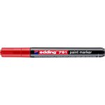 Marqueur Peinture 791 rouge 1-2 mm x 10 EDDING