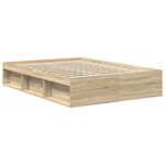 vidaXL Cadre de lit sans matelas chêne sonoma 140x200 cm