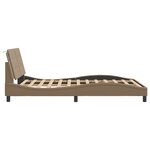 VidaXL Cadre de lit sans matelas cappuccino 140x200 cm similicuir