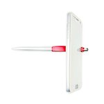 Stylo bille rétractable stylet repose smartphone - rouge