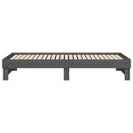 vidaXL Lit coulissant sans matelas gris 2x(100x200) cm