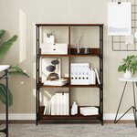 vidaXL Bibliothèque chêne marron 78 5x33x117 5 cm bois d'ingénierie