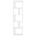 vidaXL Bibliothèque/Séparateur de pièce Blanc Bois d’ingénierie
