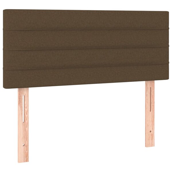 vidaXL Tête de lit Marron Foncé 90x5x78/88 cm Tissu