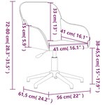Chaise fauteuil siège pivotante de bureau informatique étude Jaune velours jaune 02_0024143