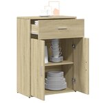 vidaXL Buffet chêne sonoma 60x30x84 cm bois d'ingénierie