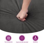 vidaXL Repose-pied Crème 70x55x41 cm Velours