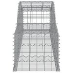 vidaXL Paniers à gabions arqués 10 Pièces 300x50x40/60 cm fer galvanisé