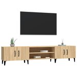 vidaXL Meubles TV chêne sonoma 180x31 5x40 cm bois d'ingénierie
